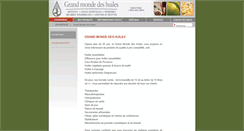 Desktop Screenshot of grandmondedeshuiles.com